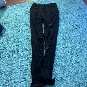 SHEIN ripped skinny jeans (size xxs)